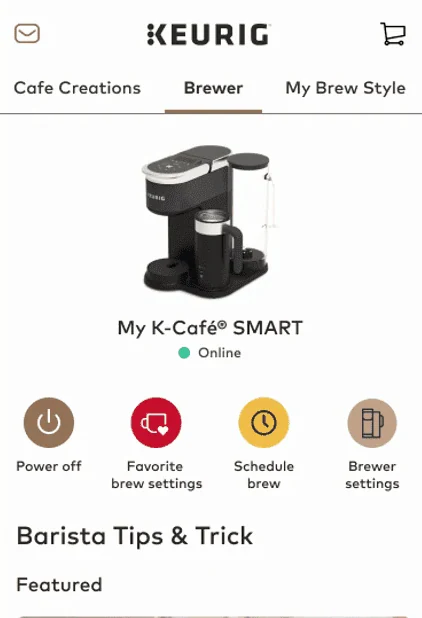 Keurig Smart Brewers — screen 1